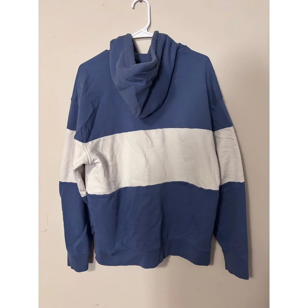 Levis Mens medium‎ Relaxed Fit Colorblock Hoodie Blue Cream Cotton A75860000